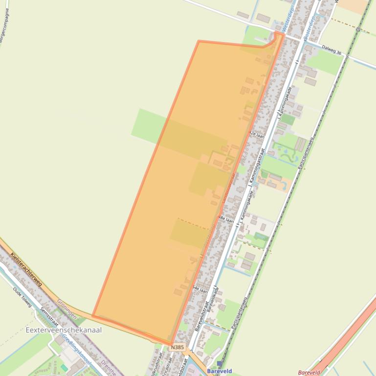 Kaart van postcodegebied 9648GA.