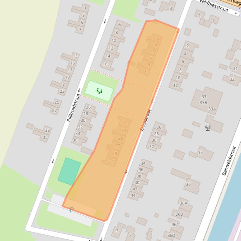 Kaart van postcodegebied 9648GP.