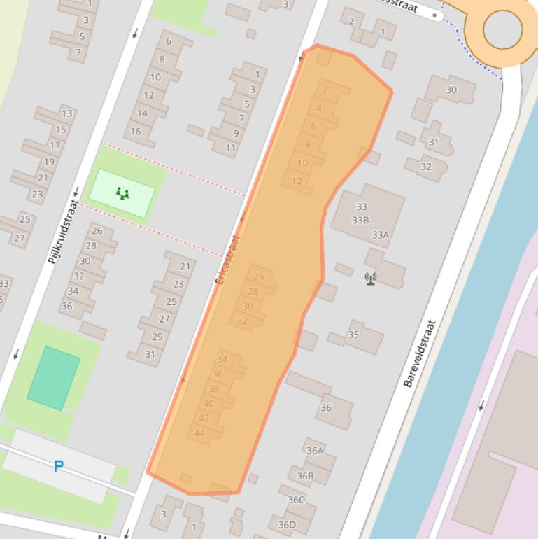 Kaart van postcodegebied 9648GR.