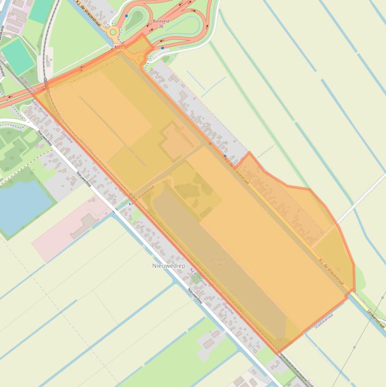 Kaart van postcodegebied 9648HC.