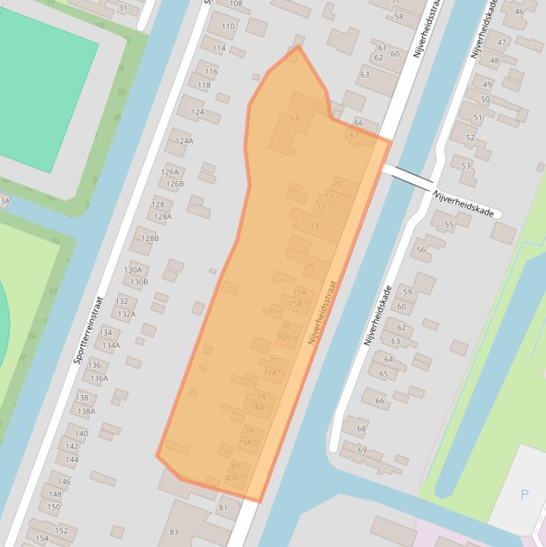 Kaart van postcodegebied 9648JD.