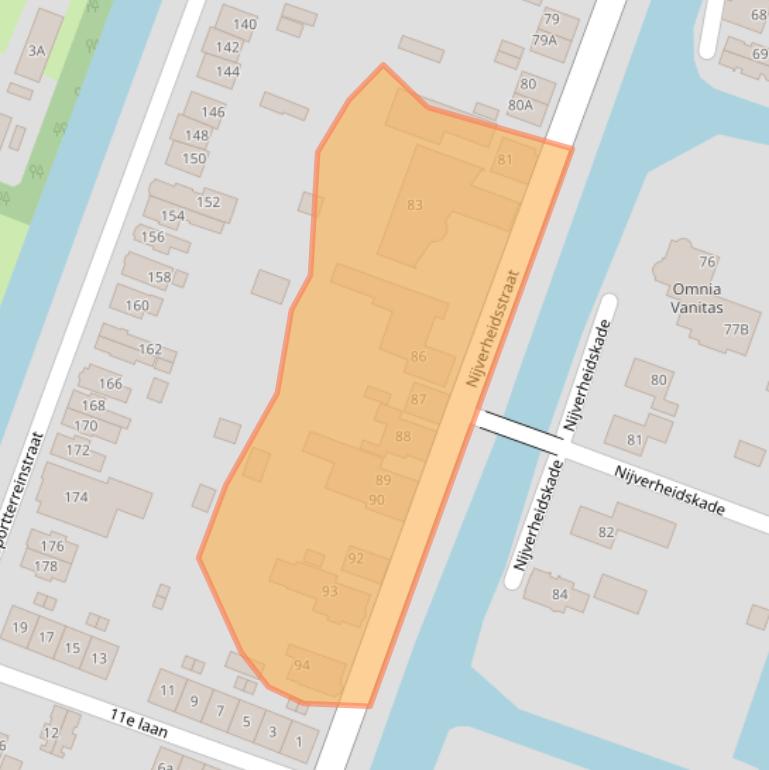 Kaart van postcodegebied 9648JE.