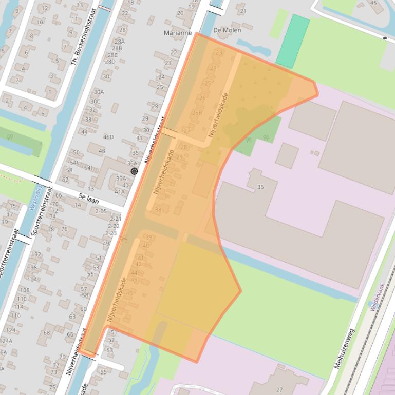 Kaart van postcodegebied 9648JH.