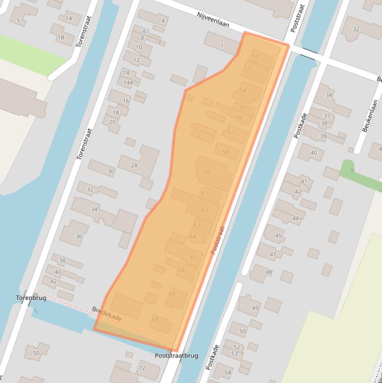 Kaart van postcodegebied 9648JN.