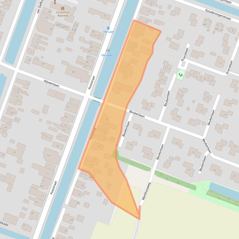 Kaart van postcodegebied 9648JS.