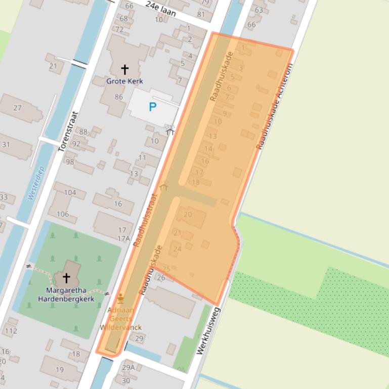 Kaart van postcodegebied 9648KA.