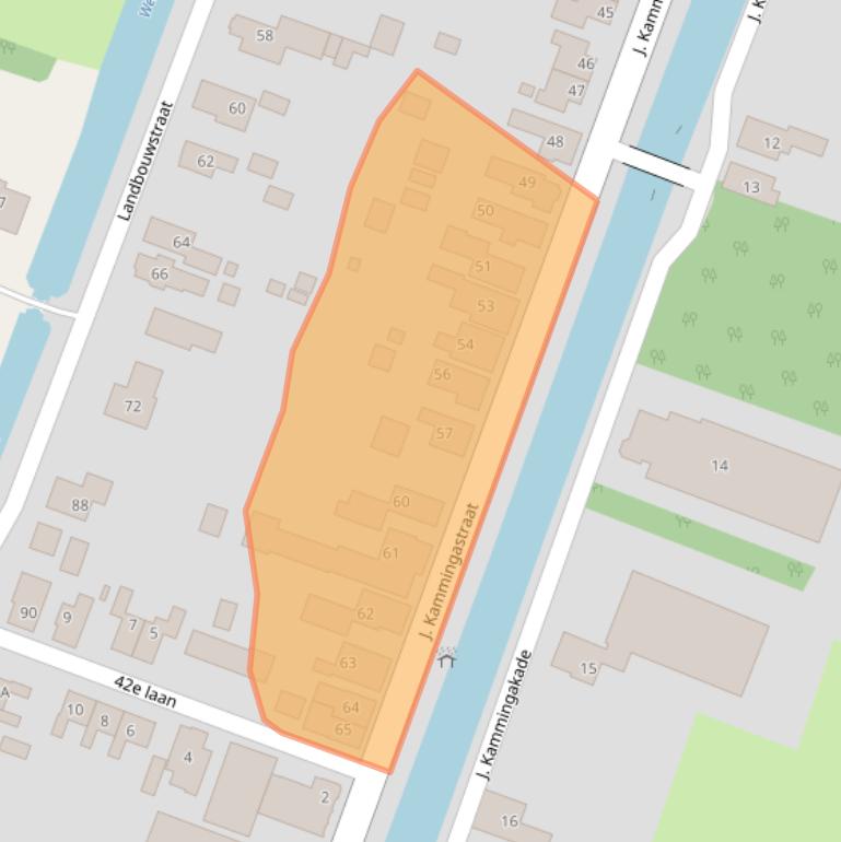 Kaart van postcodegebied 9648KH.