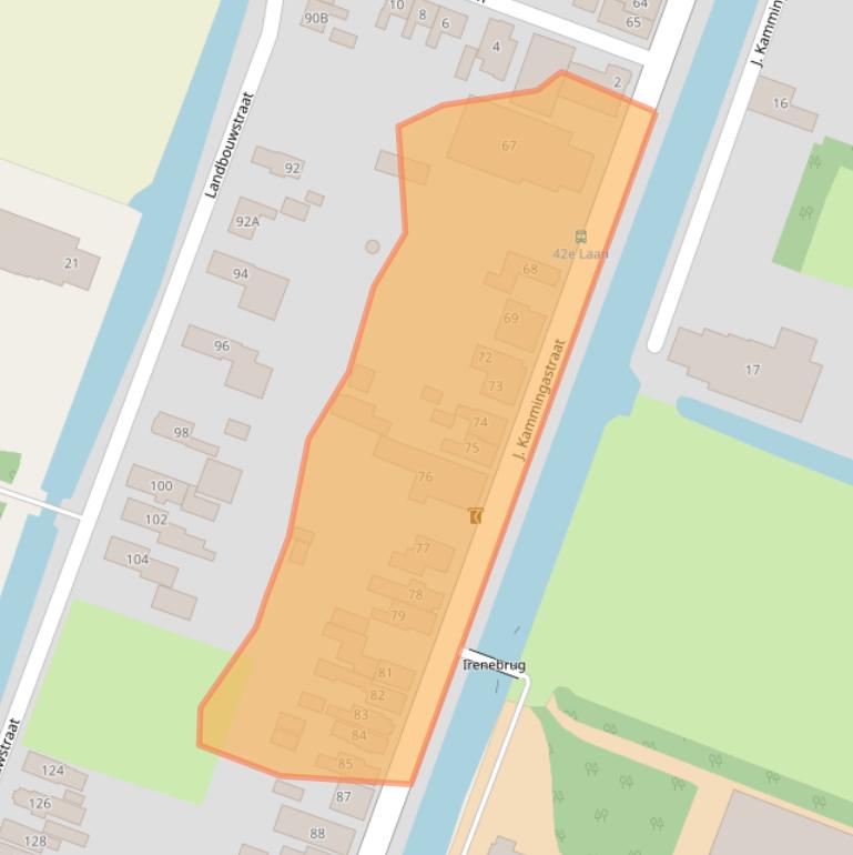 Kaart van postcodegebied 9648KJ.