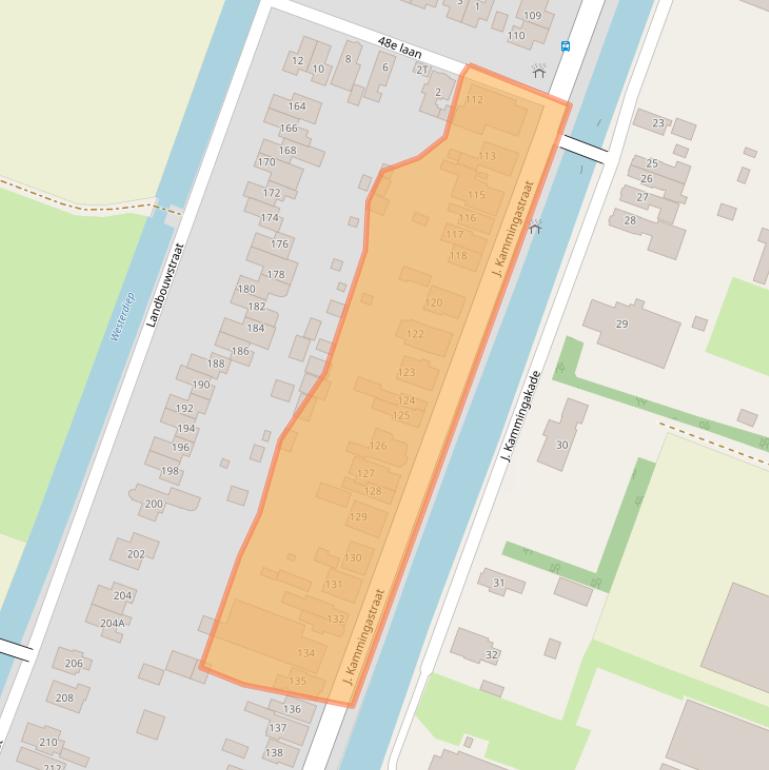 Kaart van postcodegebied 9648KL.