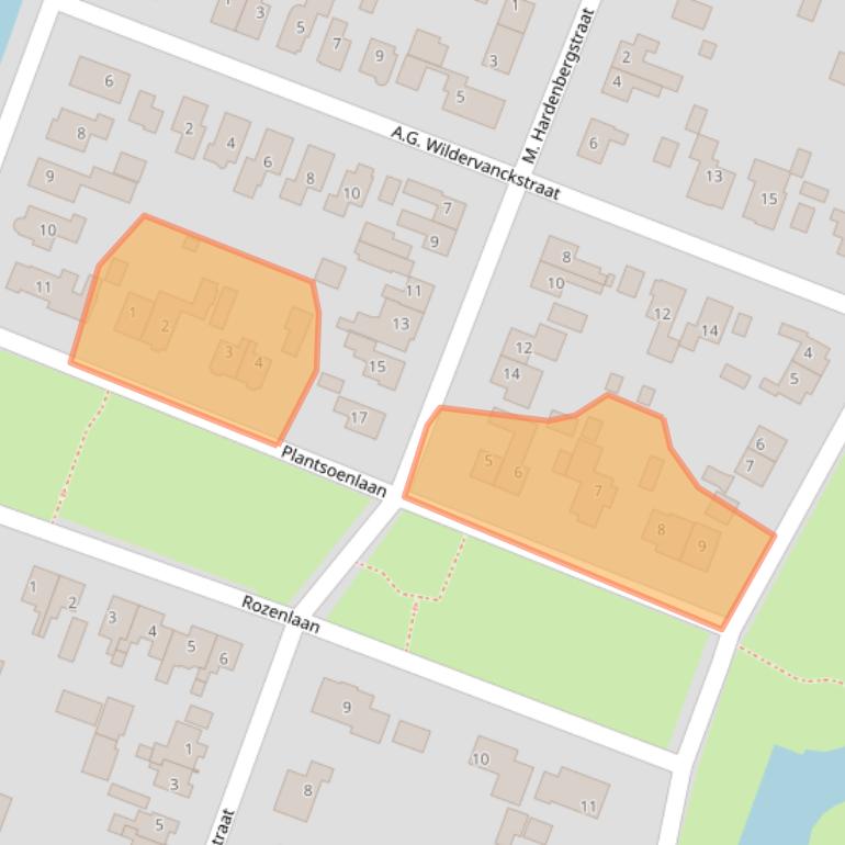 Kaart van postcodegebied 9648LE.