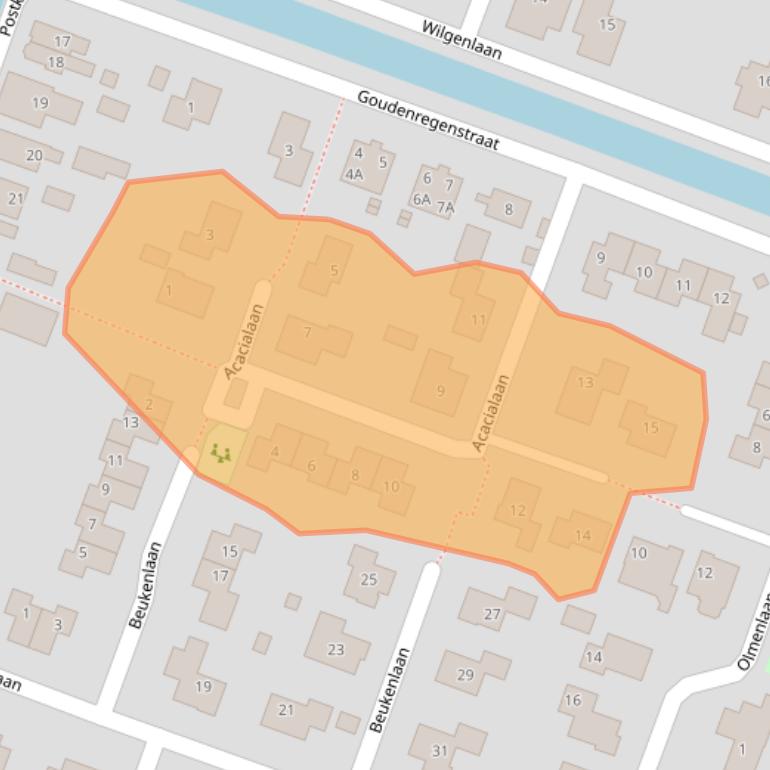 Kaart van postcodegebied 9648LK.