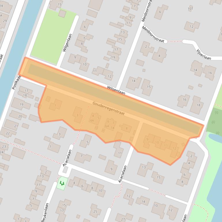 Kaart van postcodegebied 9648LM.
