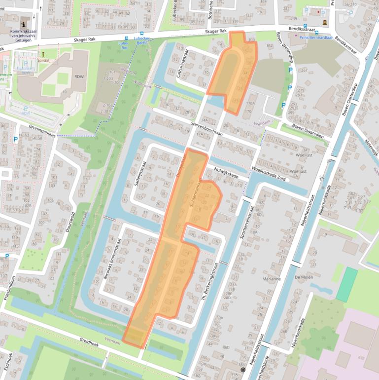 Kaart van postcodegebied 9648MA.