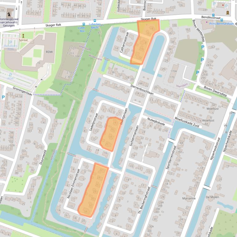 Kaart van postcodegebied 9648ME.