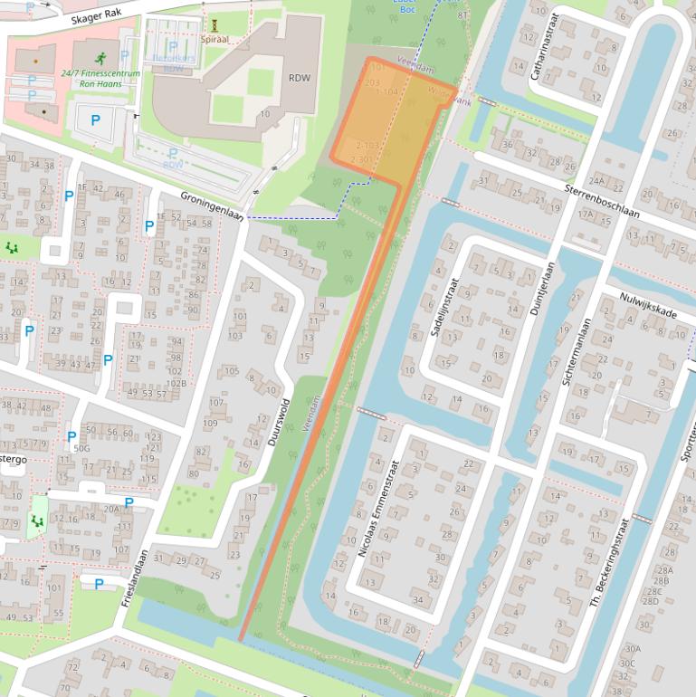 Kaart van postcodegebied 9648MM.
