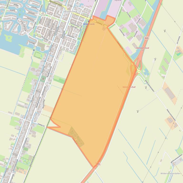 Kaart van postcodegebied 9648TA.