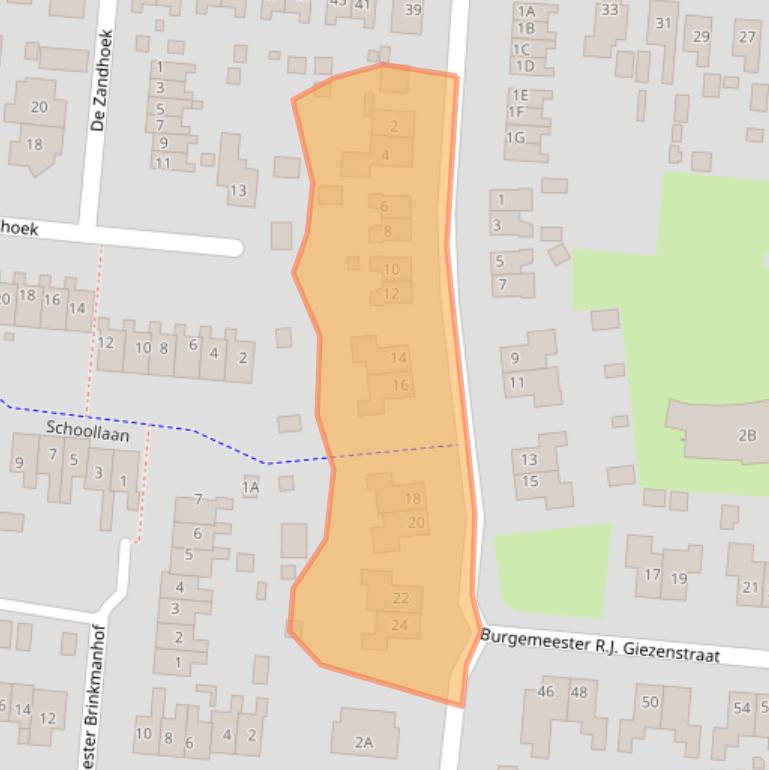 Kaart van postcodegebied 9649AP.