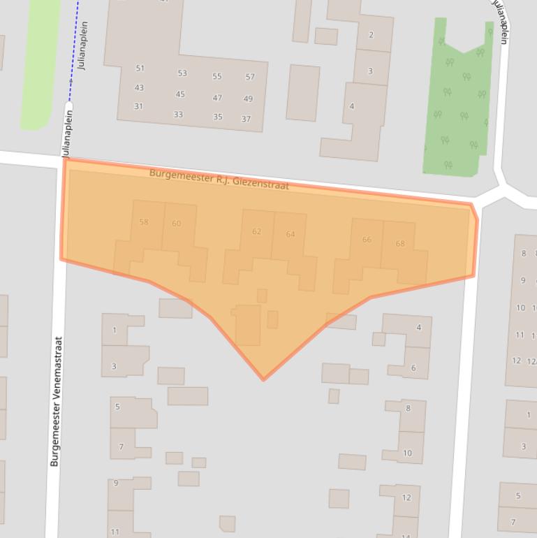 Kaart van postcodegebied 9649AS.