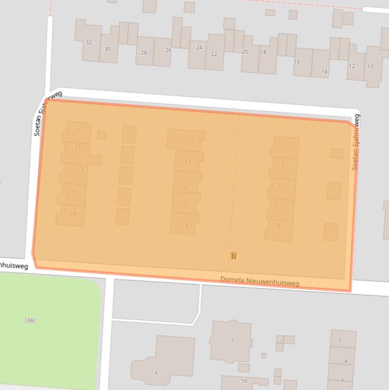 Kaart van postcodegebied 9649BG.