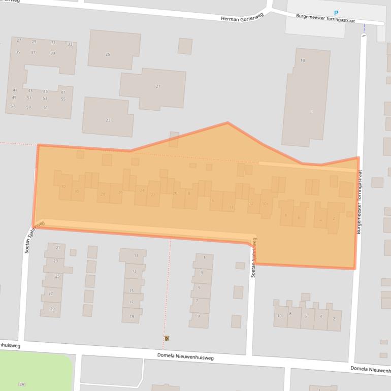 Kaart van postcodegebied 9649BJ.