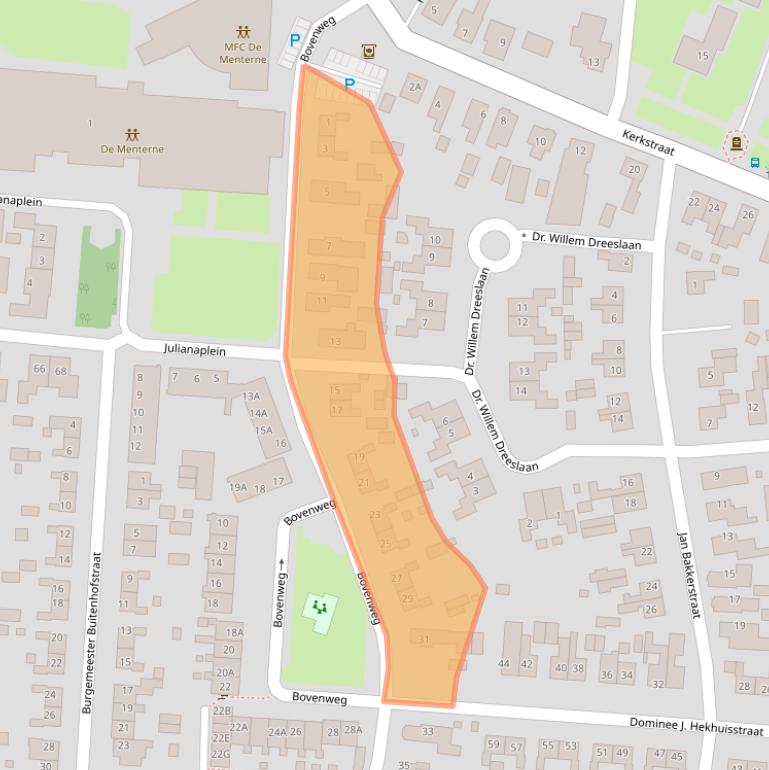 Kaart van postcodegebied 9649CA.