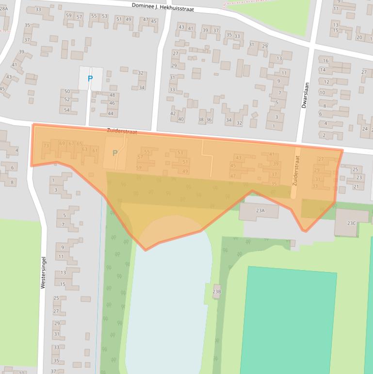 Kaart van postcodegebied 9649CL.