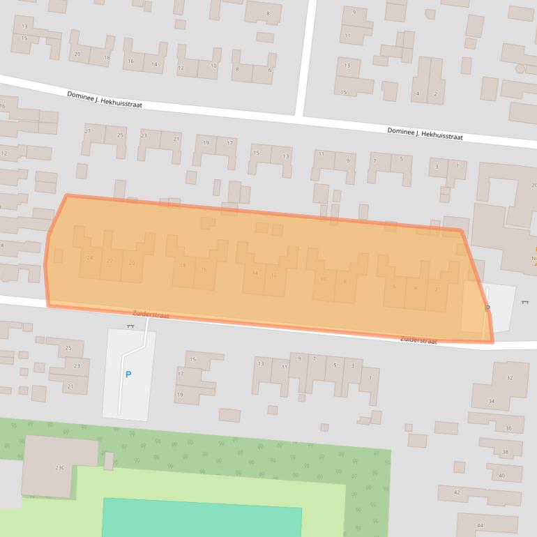 Kaart van postcodegebied 9649CM.