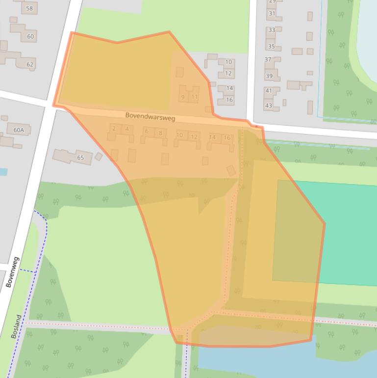 Kaart van postcodegebied 9649CP.