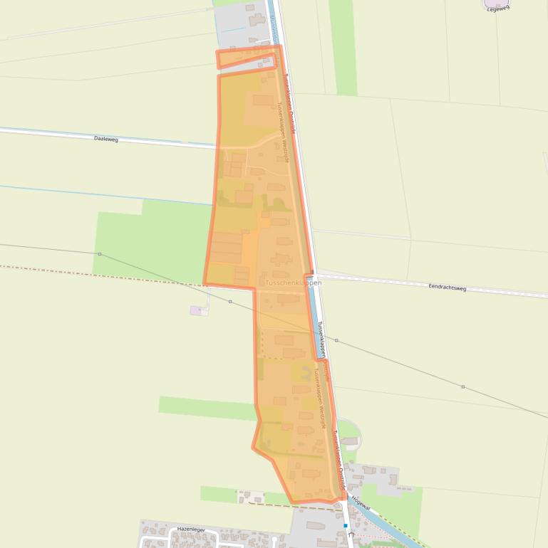 Kaart van postcodegebied 9649EB.