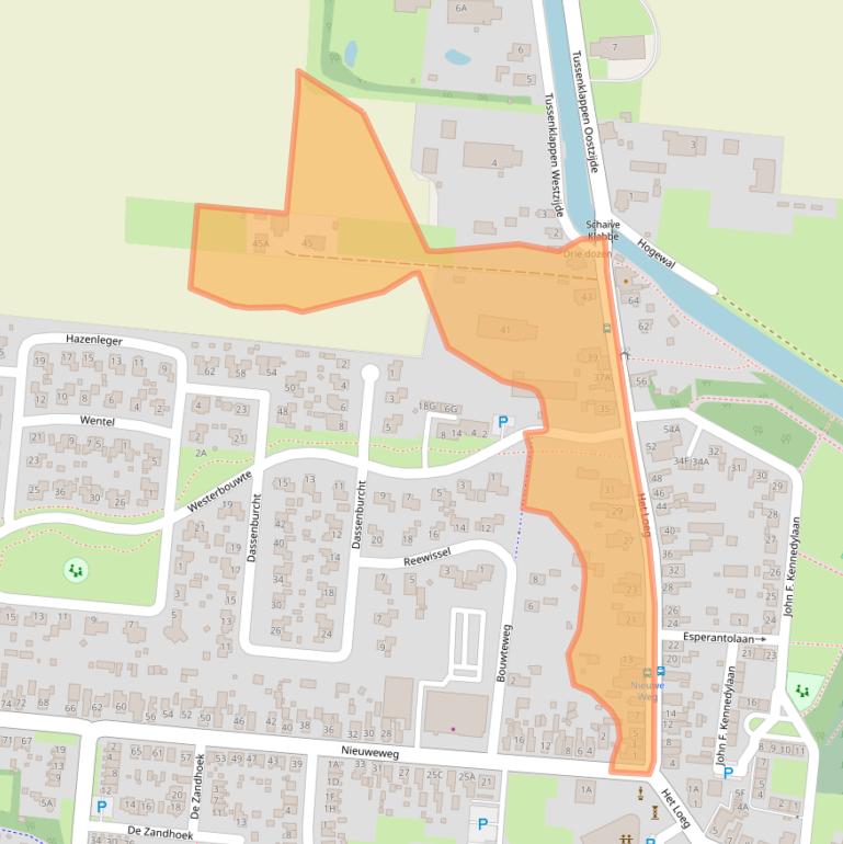 Kaart van postcodegebied 9649EG.