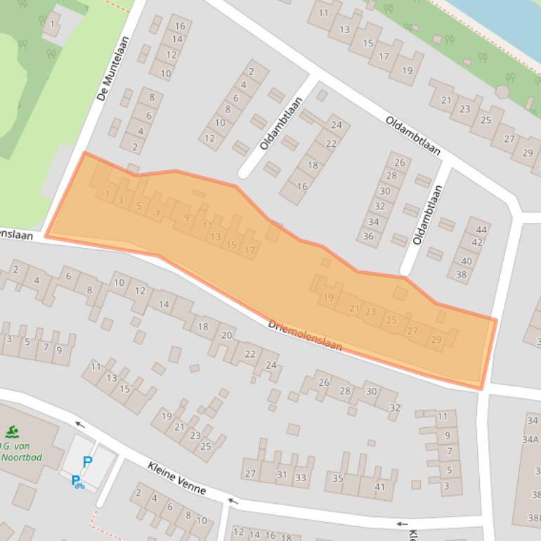 Kaart van postcodegebied 9649EP.