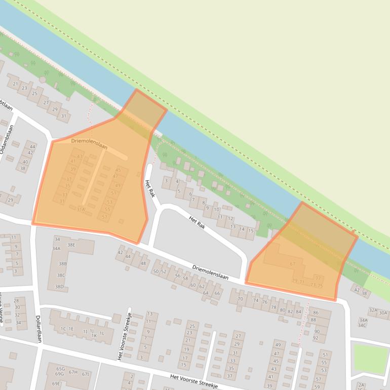 Kaart van postcodegebied 9649ER.