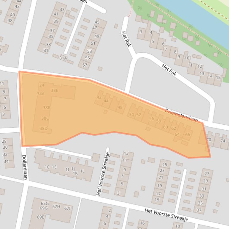 Kaart van postcodegebied 9649ET.