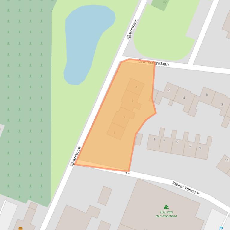 Kaart van postcodegebied 9649GG.