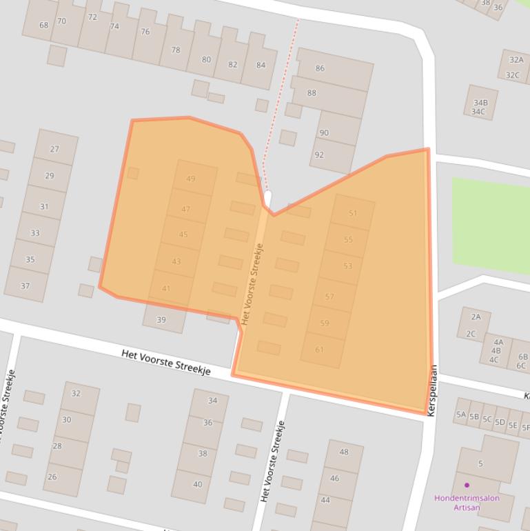 Kaart van postcodegebied 9649GW.