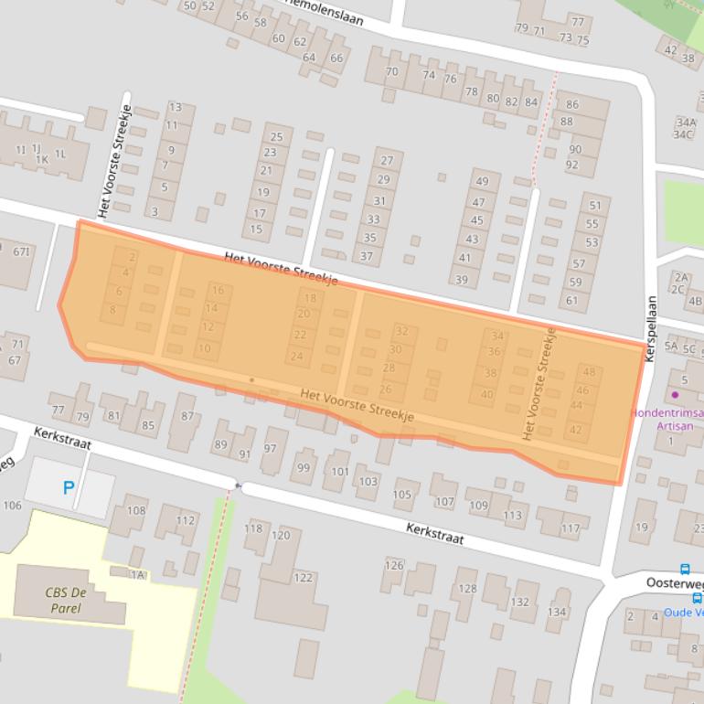 Kaart van postcodegebied 9649GX.