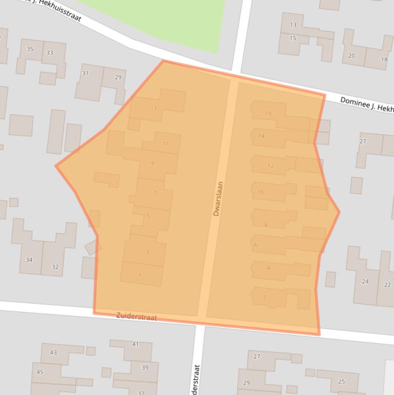 Kaart van postcodegebied 9649HM.