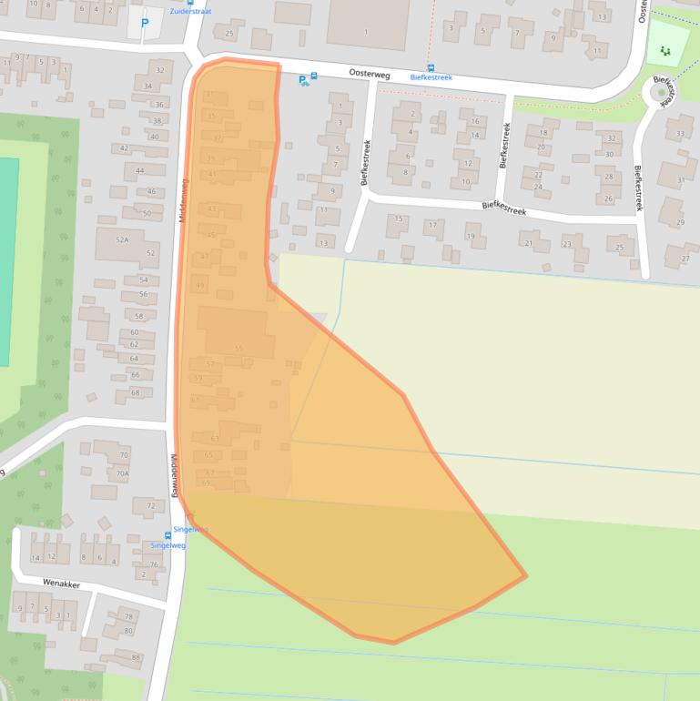 Kaart van postcodegebied 9649HR.