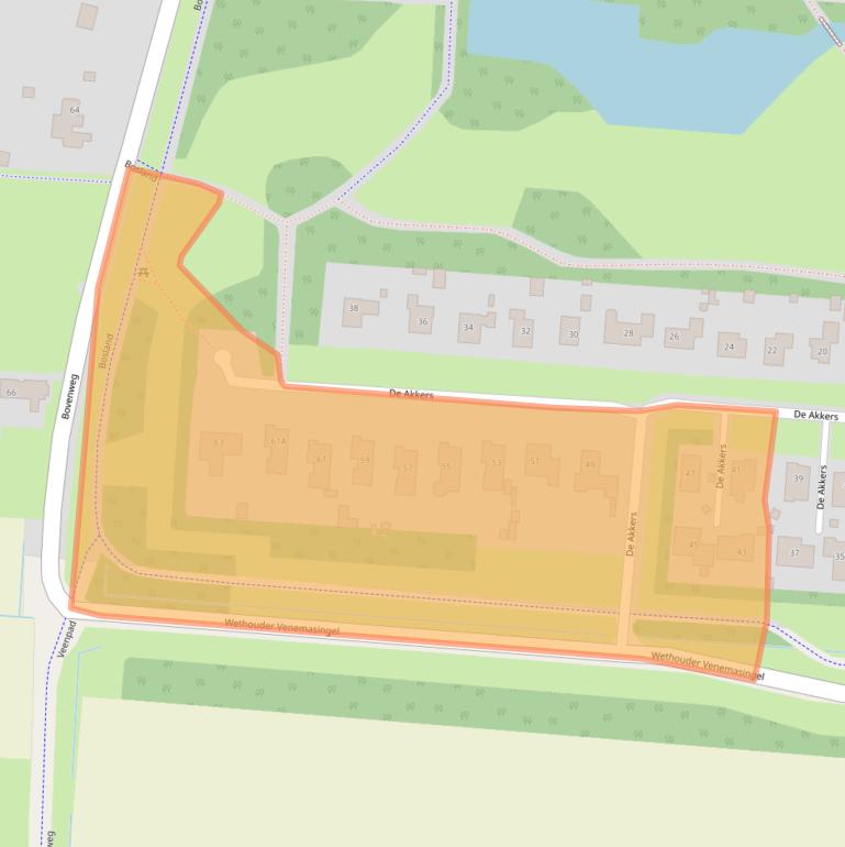 Kaart van postcodegebied 9649JB.