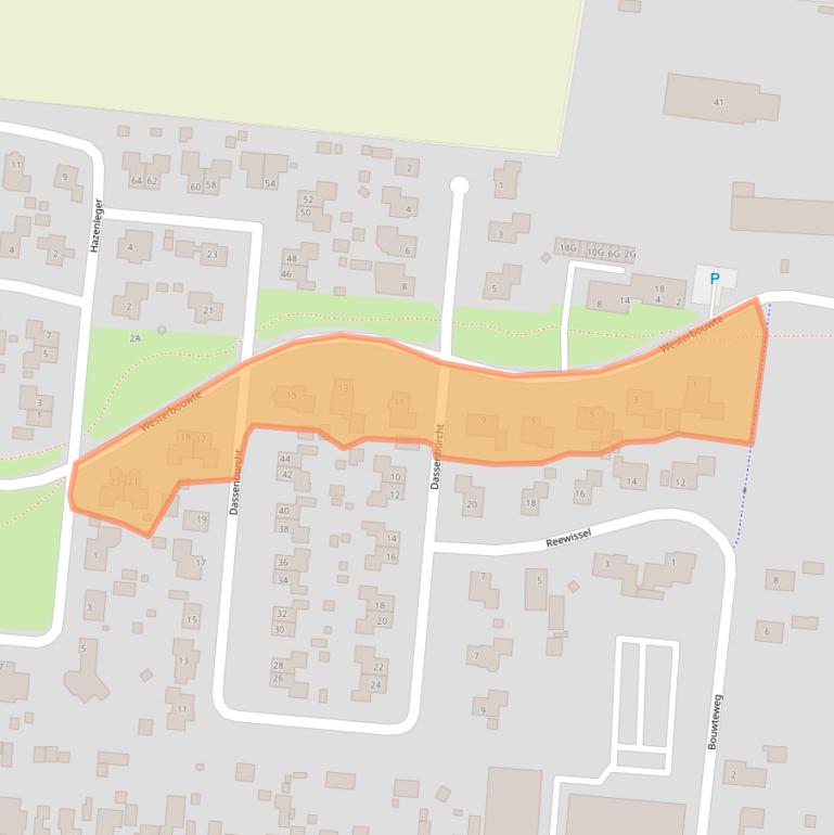 Kaart van postcodegebied 9649KB.