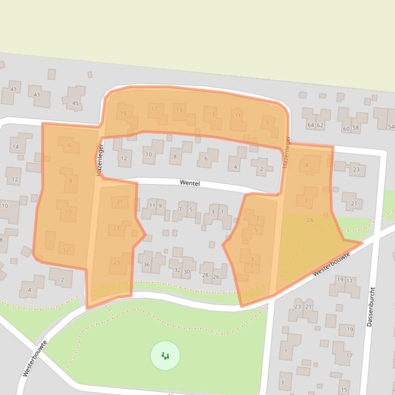 Kaart van postcodegebied 9649KE.