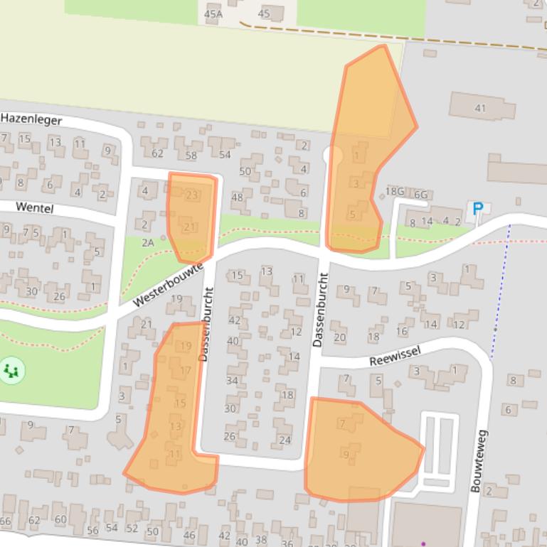 Kaart van postcodegebied 9649KK.