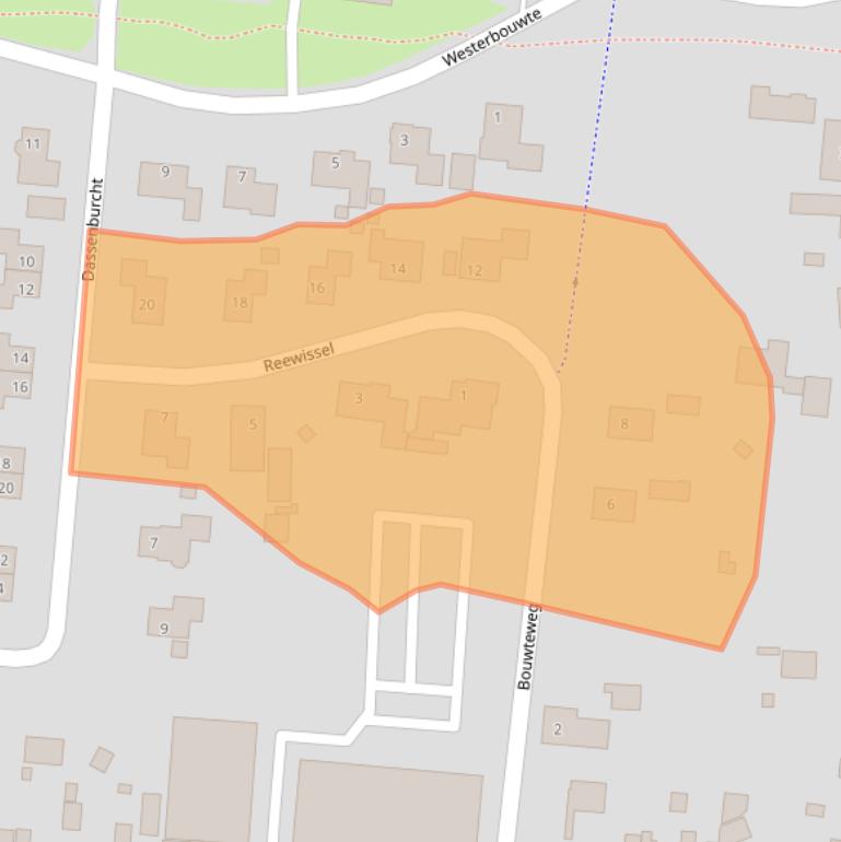 Kaart van postcodegebied 9649KL.