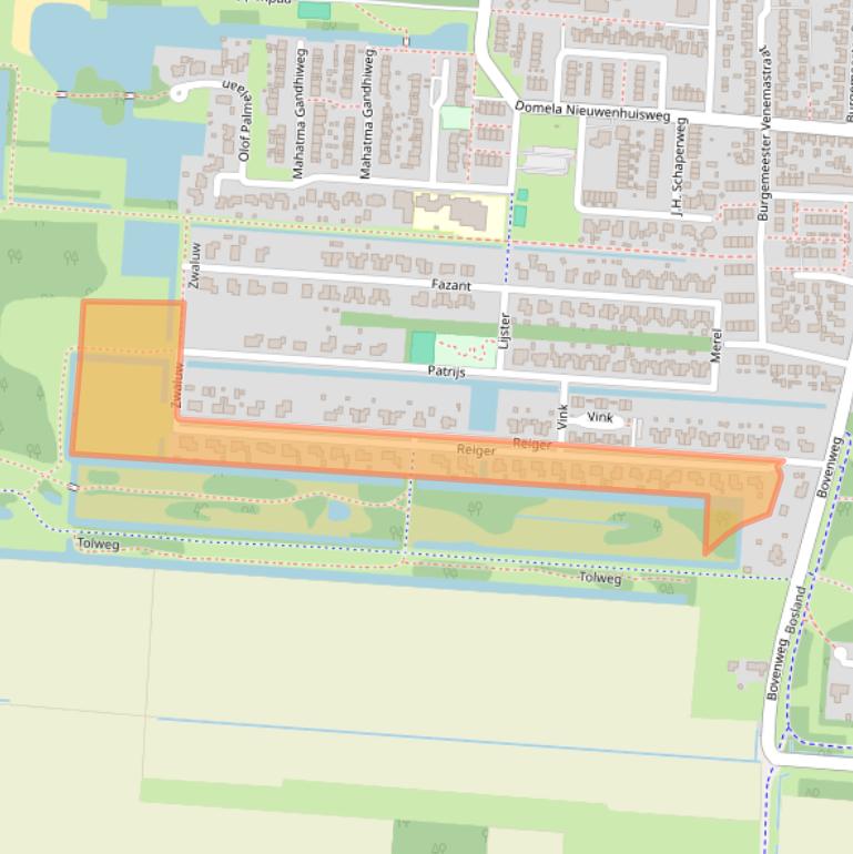 Kaart van postcodegebied 9649LB.