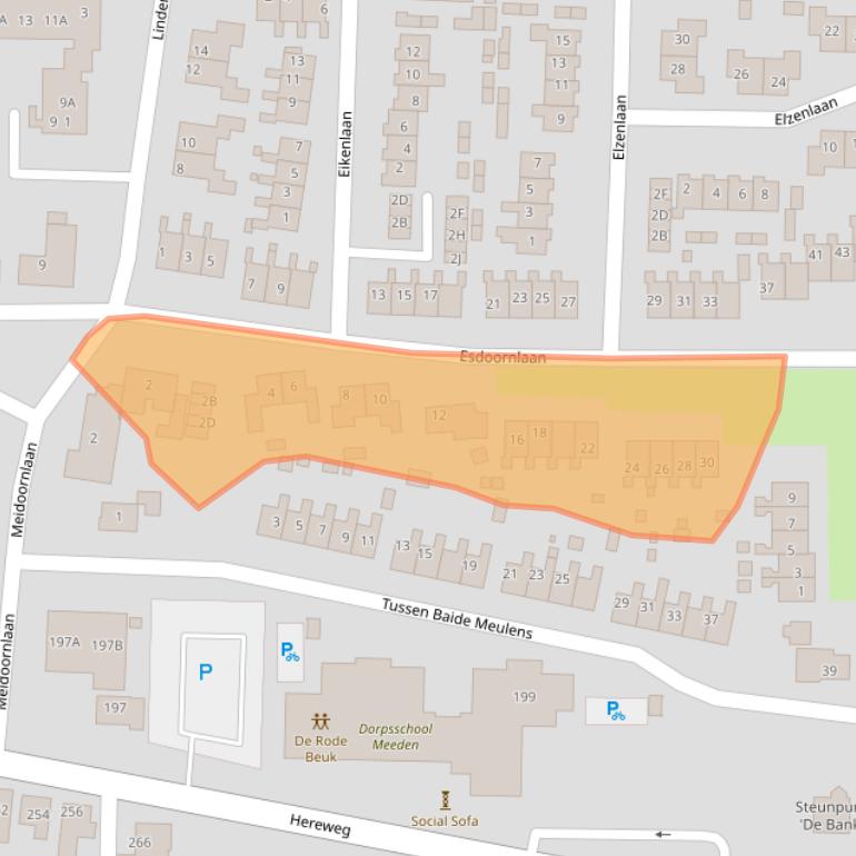 Kaart van postcodegebied 9651BE.