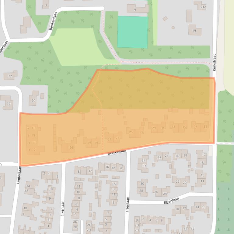 Kaart van postcodegebied 9651BJ.