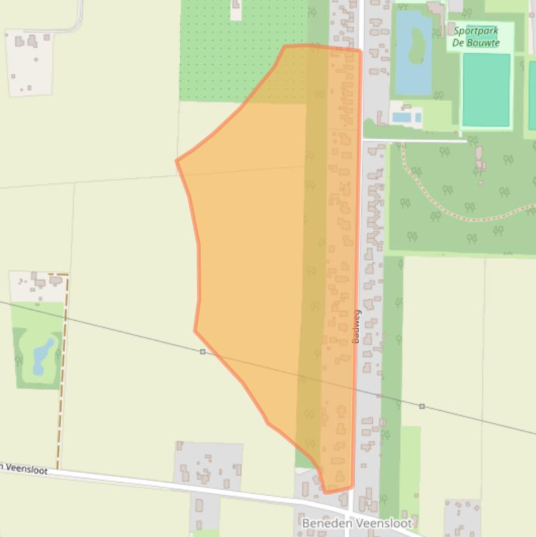 Kaart van postcodegebied 9651BV.