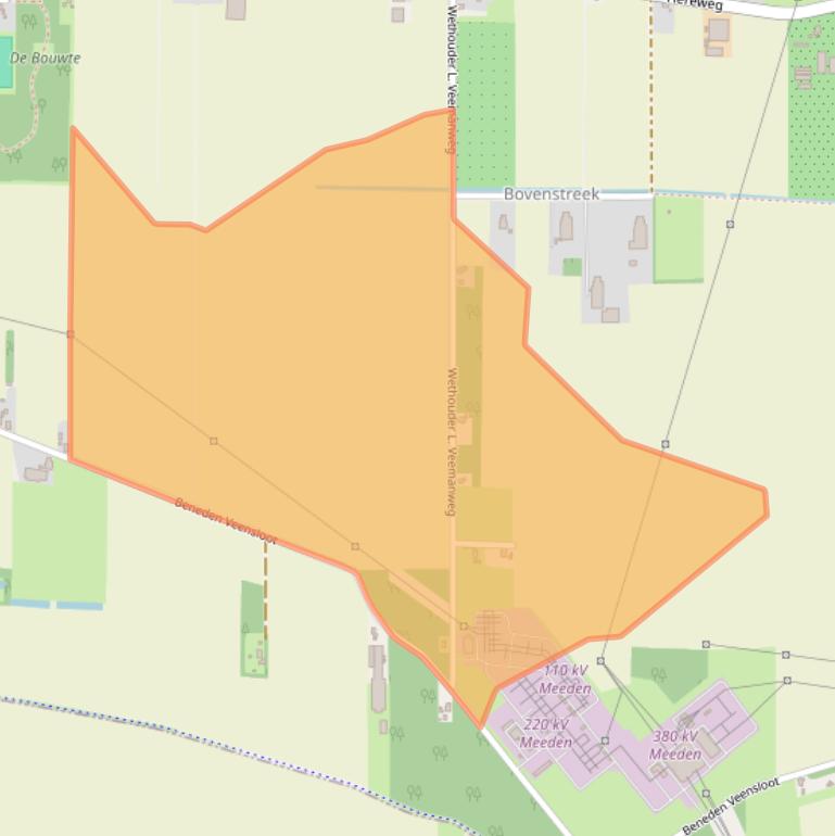 Kaart van postcodegebied 9651CN.