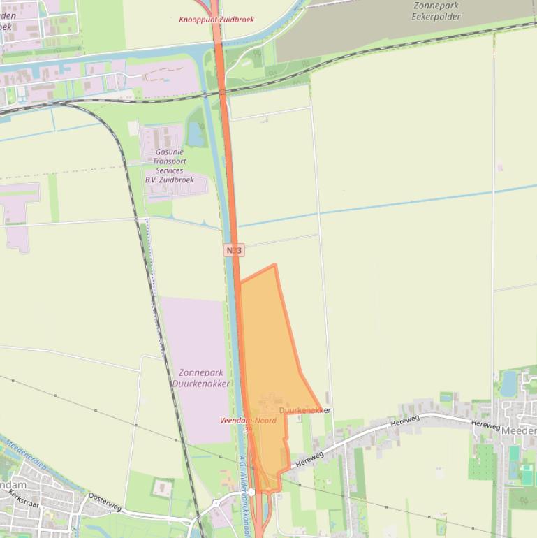 Kaart van postcodegebied 9651DB.