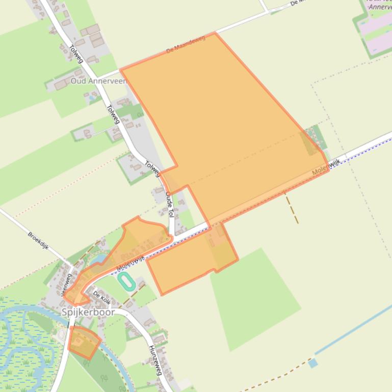 Kaart van postcodegebied 9656PG.